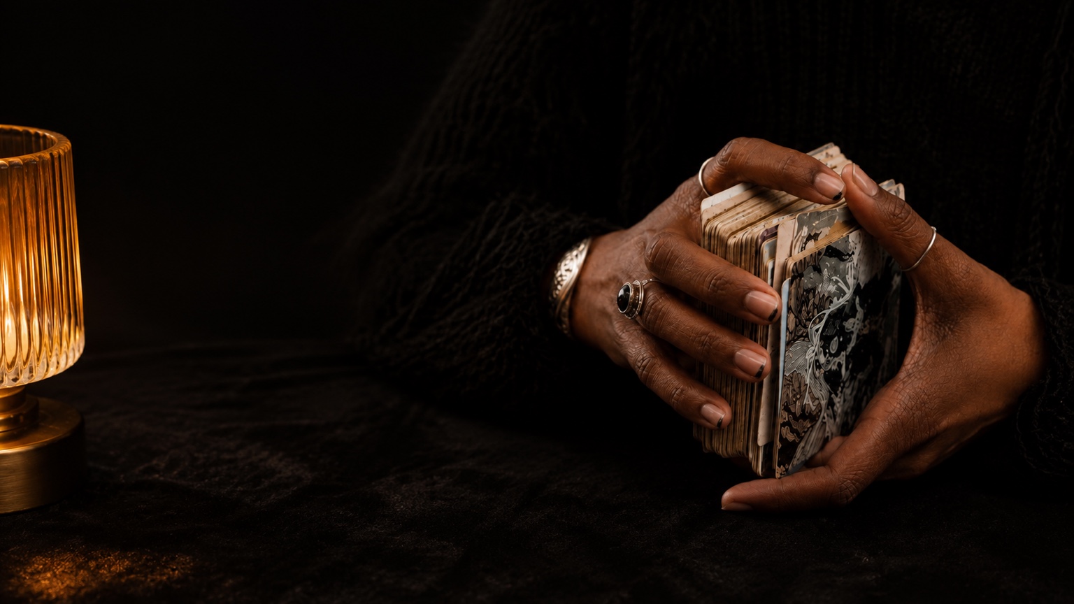The Midnight Draw tarot reading at an event